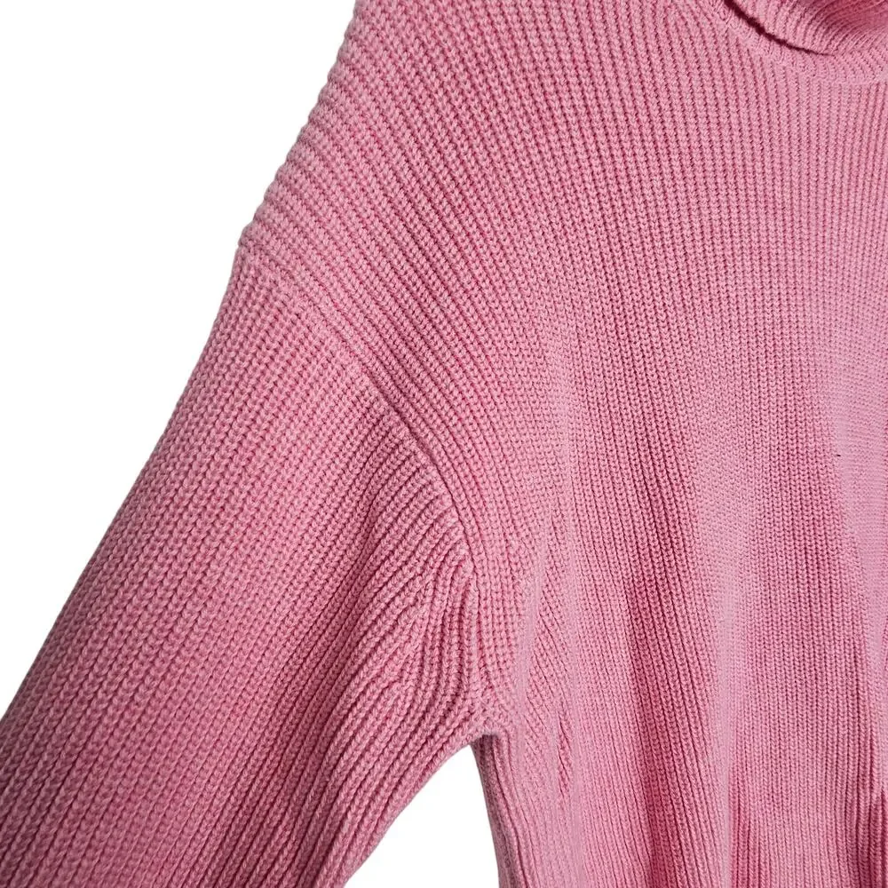 J. Crew Womens Cotton Cashmere Turtleneck Sweater S Classic Preppy Quiet Luxury